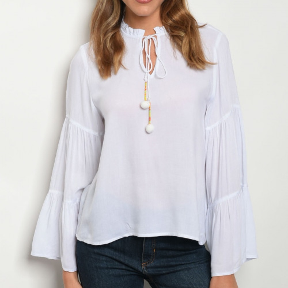 NEW! So So Cute Bell Sleeve Top